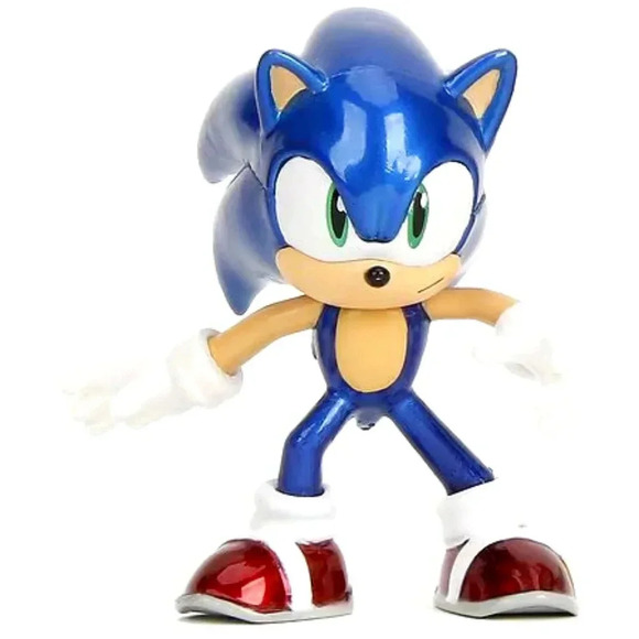 Plastic blue red shoes Sonic the Hedgehog action figure toy gift collectible - Picture 1 of 1